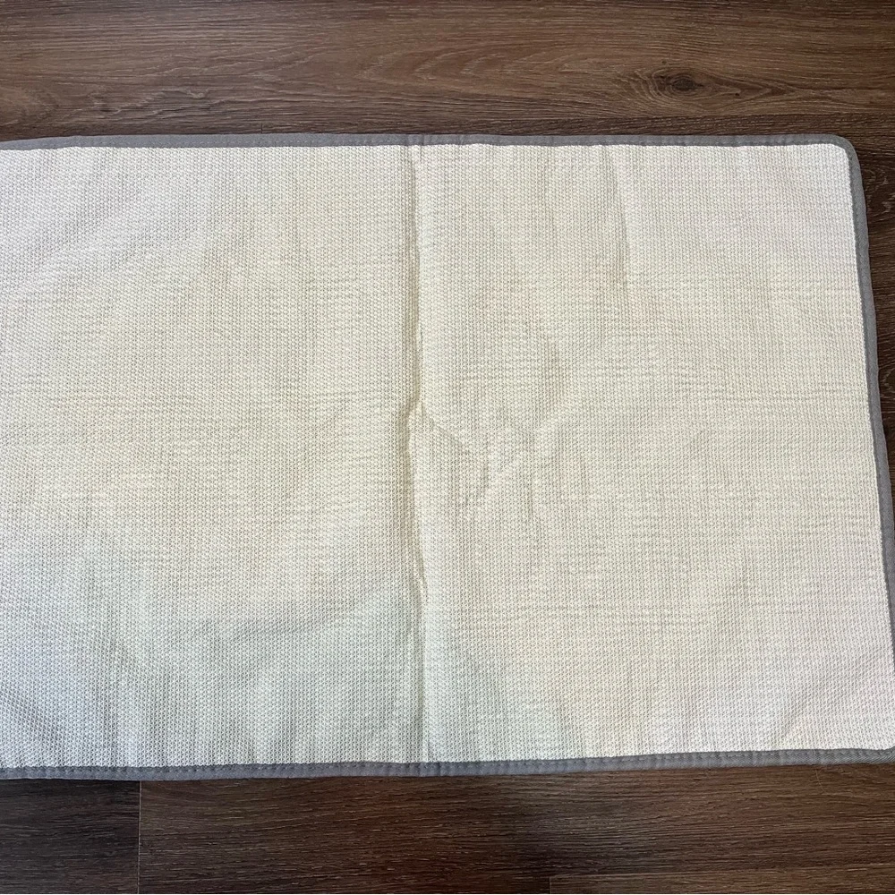 Soft Gray Shaggy Bath Mat